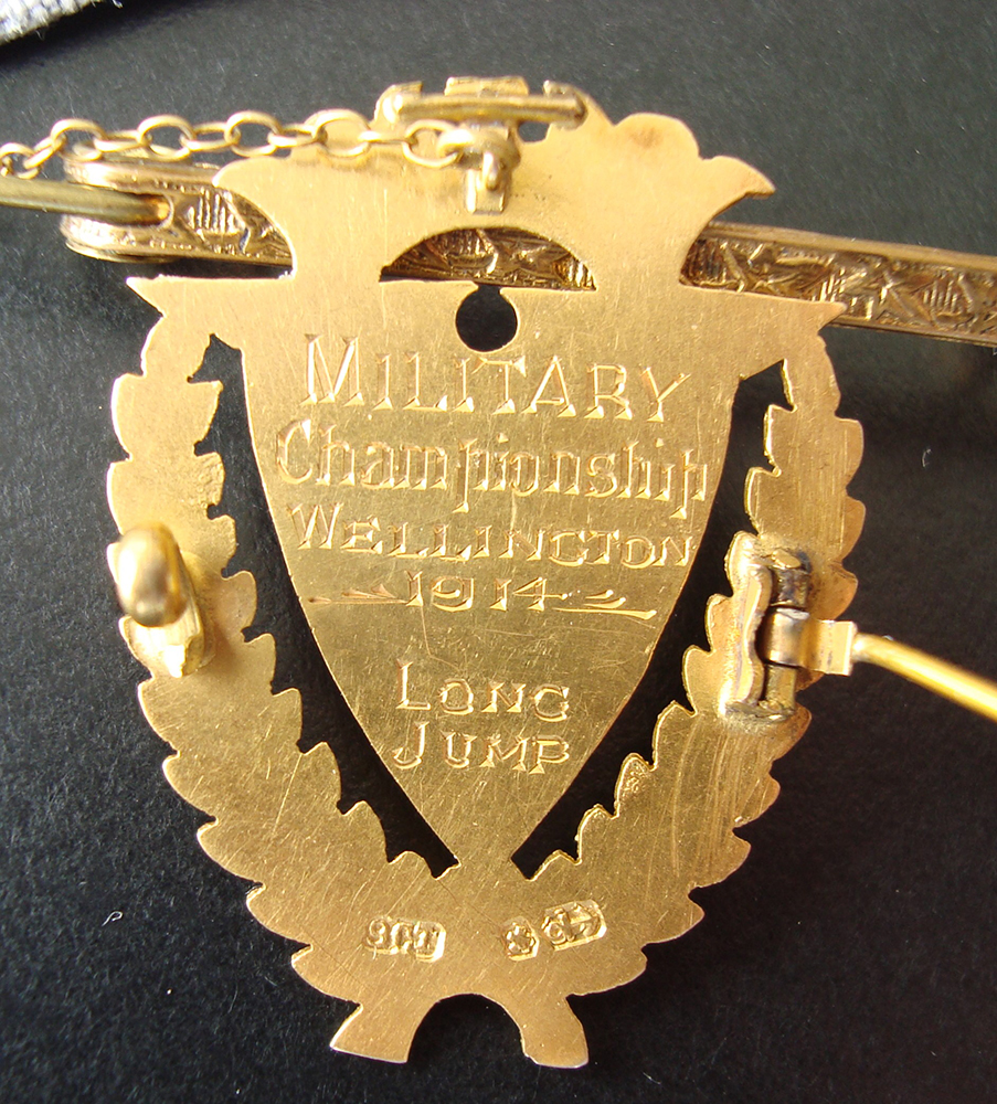 Robert (Bob) Henry Smith - Military Championship medal, 1914 - verso