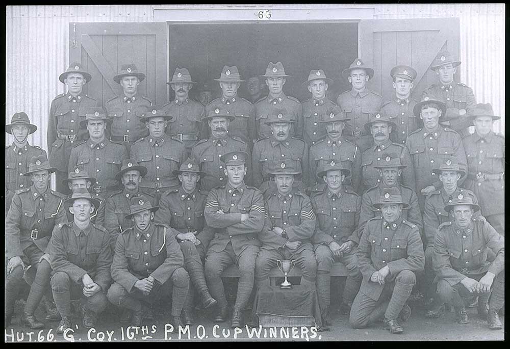 Hut 66, G Coy, 16ths P.M.O. Cup Winners