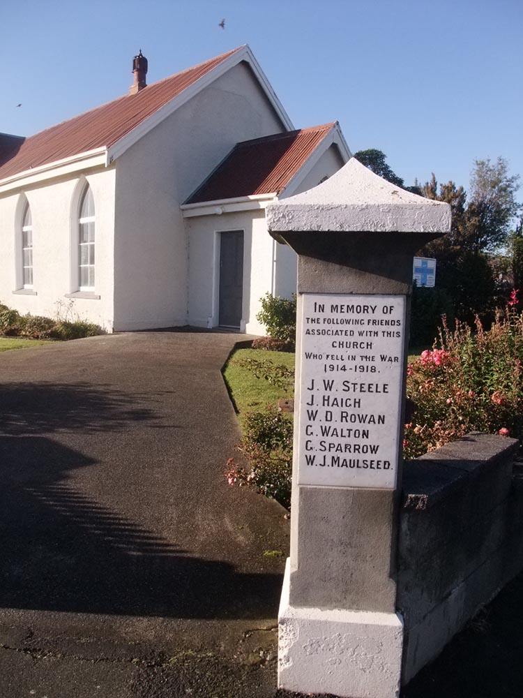 Mosgiel Methodist Church Memorial Gatepost