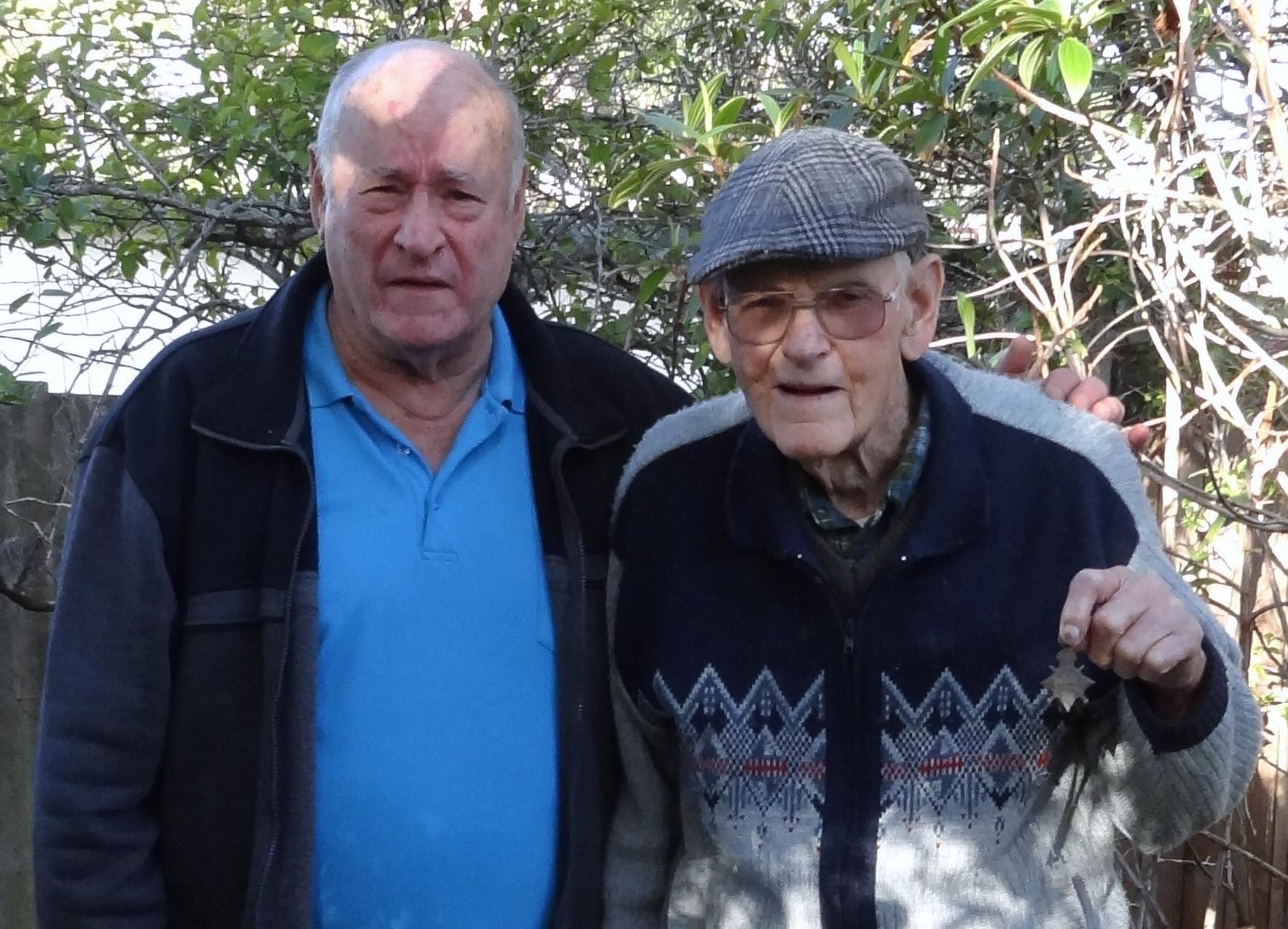 The Marler's posed with the recovered 1914-1915 Star in 2018