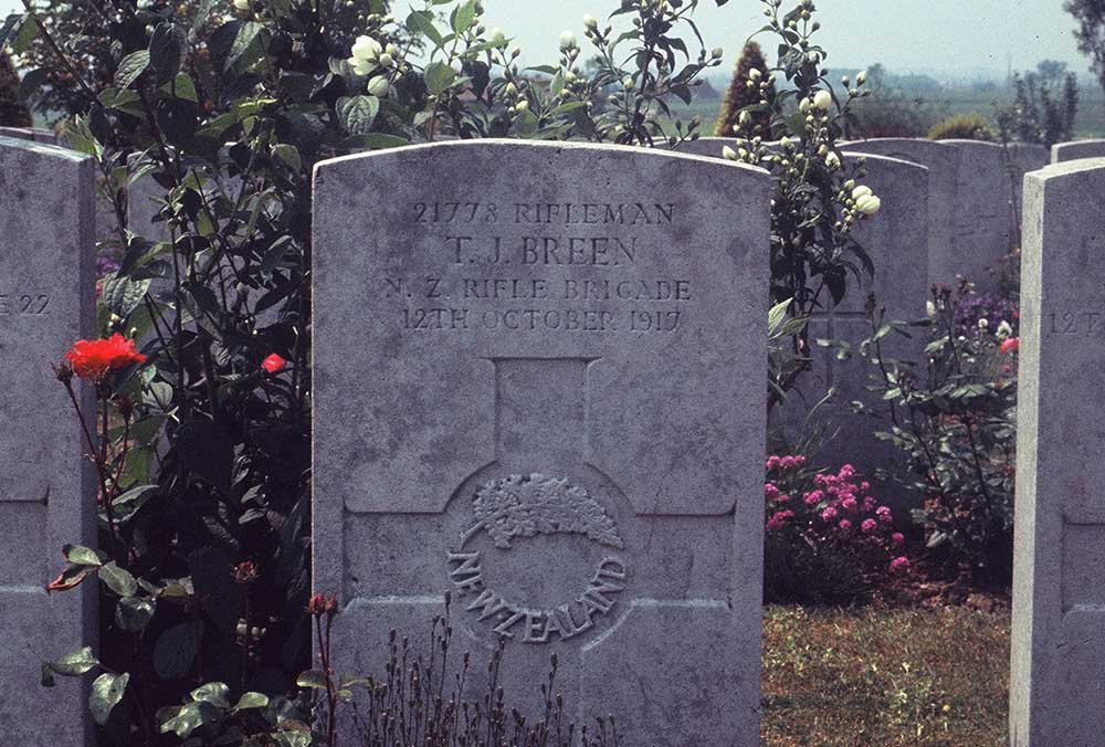 Headstone of Timothy Joseph Breen