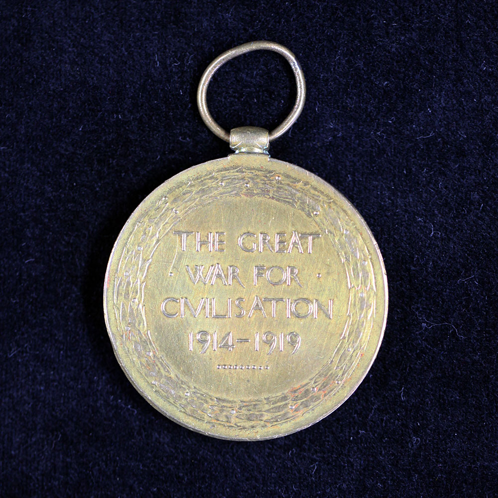 Hugh Dale's Victory Medal (verso)