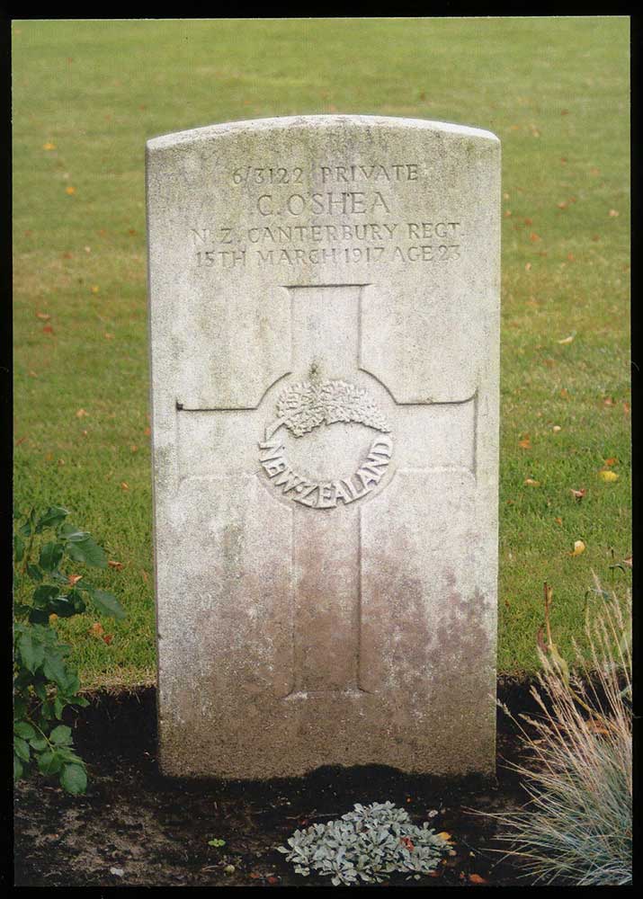 Headstone, Cornelius O'Shea