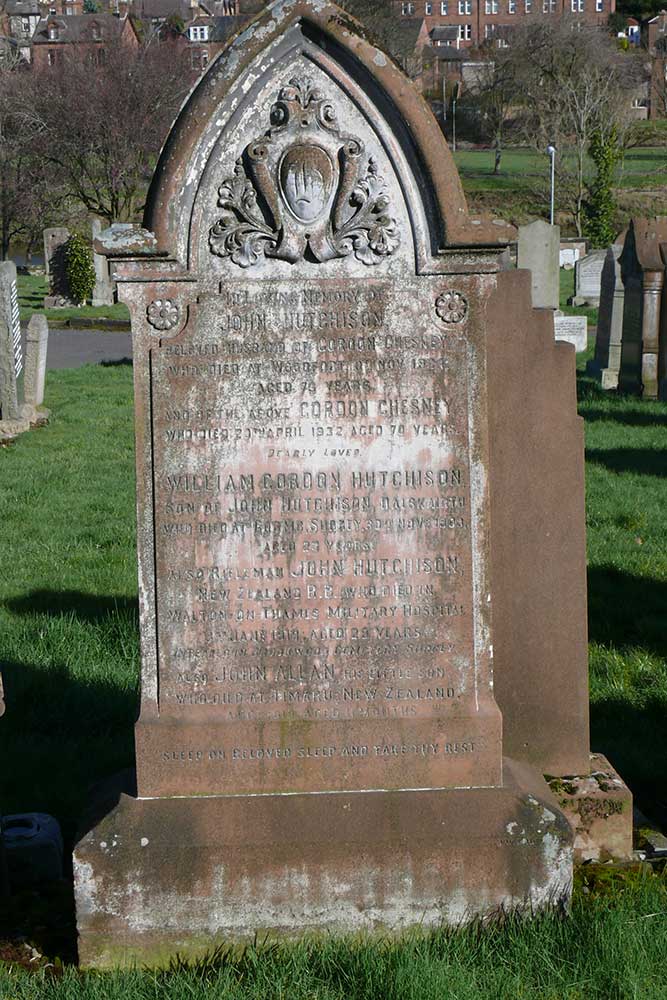 Gravestone, John Gordon HUTCHISON