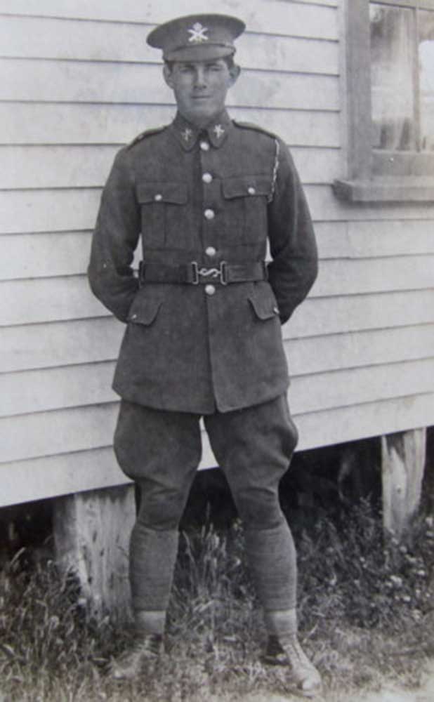 Private Leslie Hopkinson, circa 1918