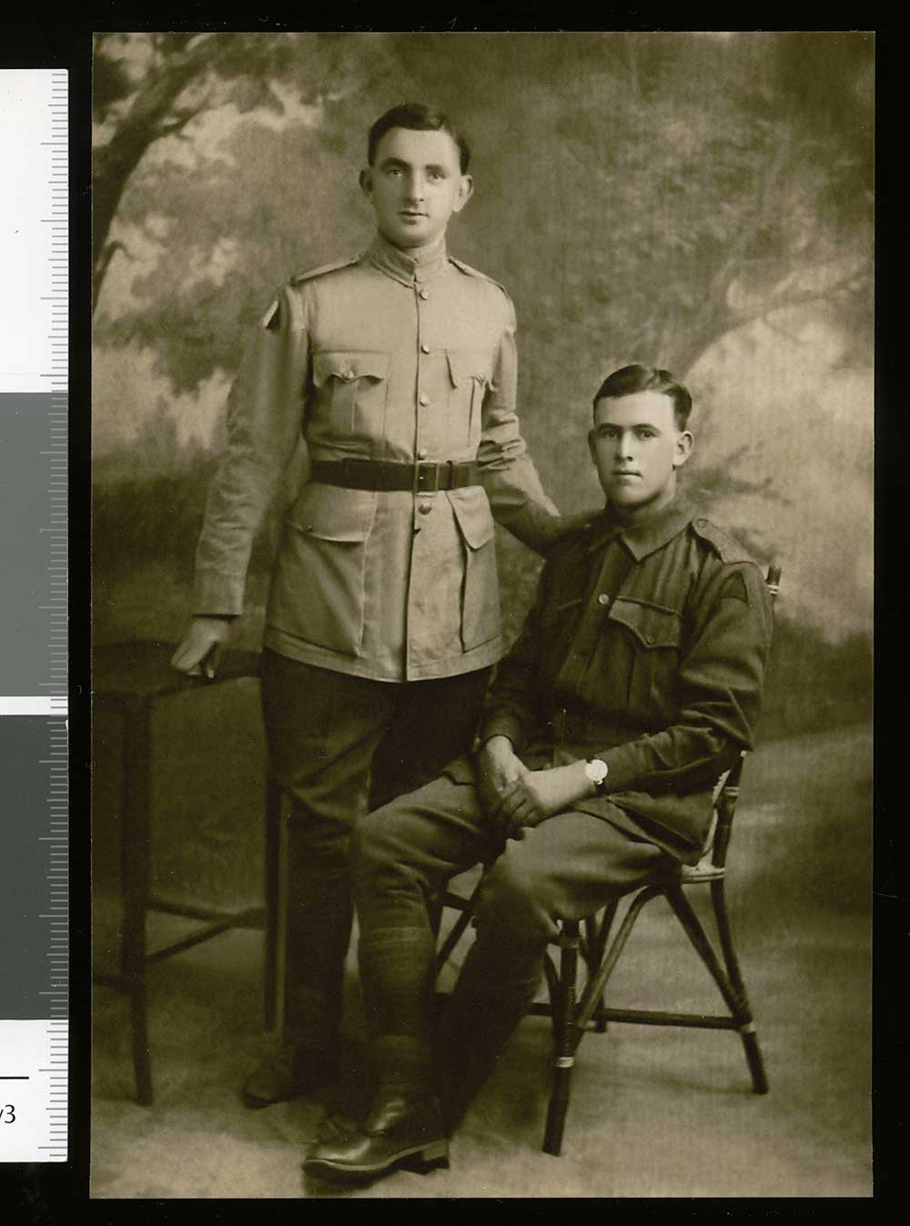 Joseph Mahoney (right), 1916