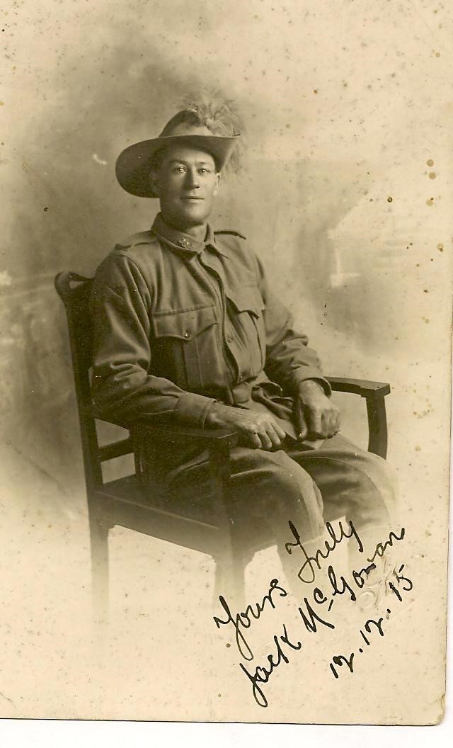John McGowan, 12 December 1915