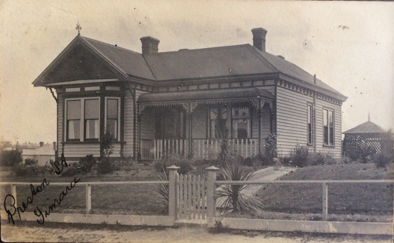 The home of John & Elizabeth Blackham, 26 Preston Street, Timaru.
