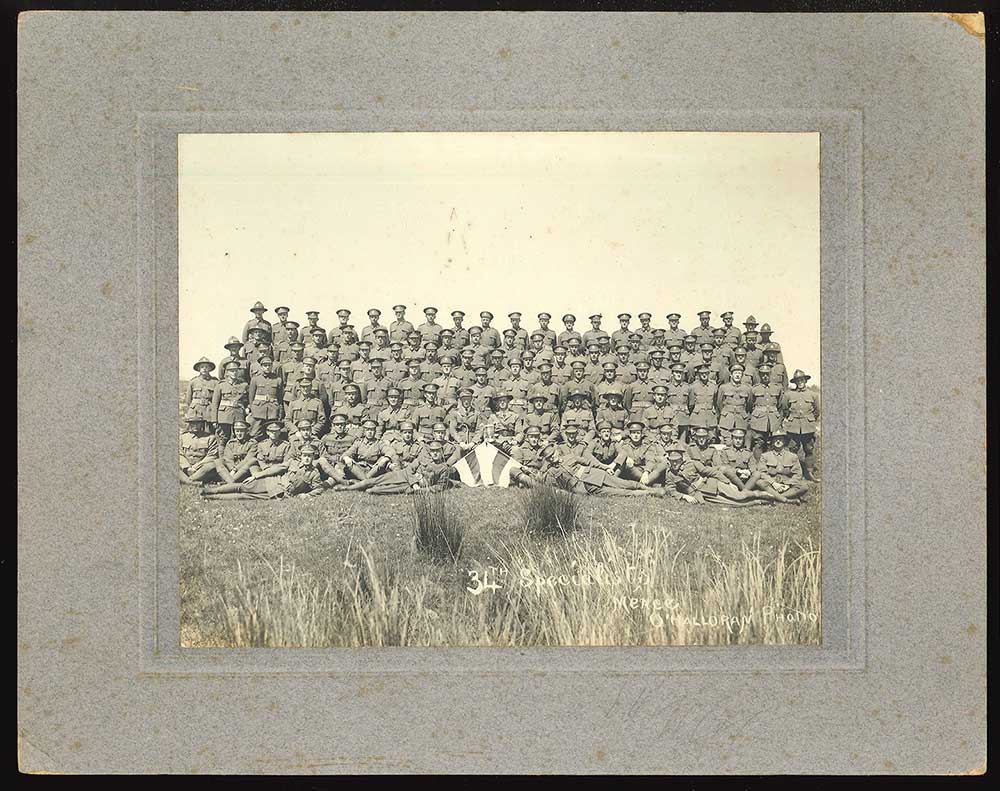 34th Specialist Company, NZ Machine Gun Corps, circa 1917