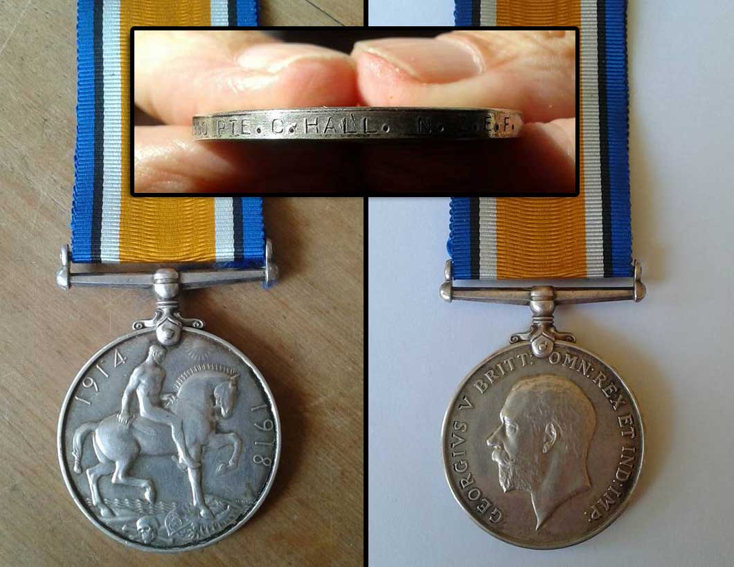 British War Medal, Charles Hall