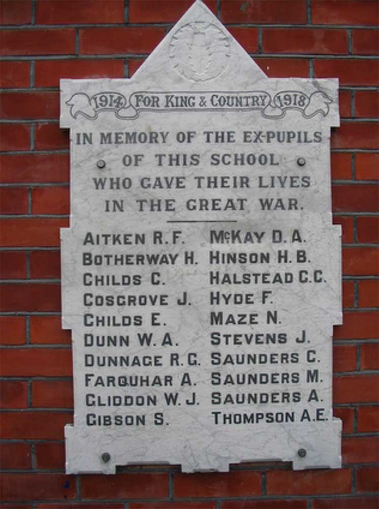 Pleasant Point School War Memorial