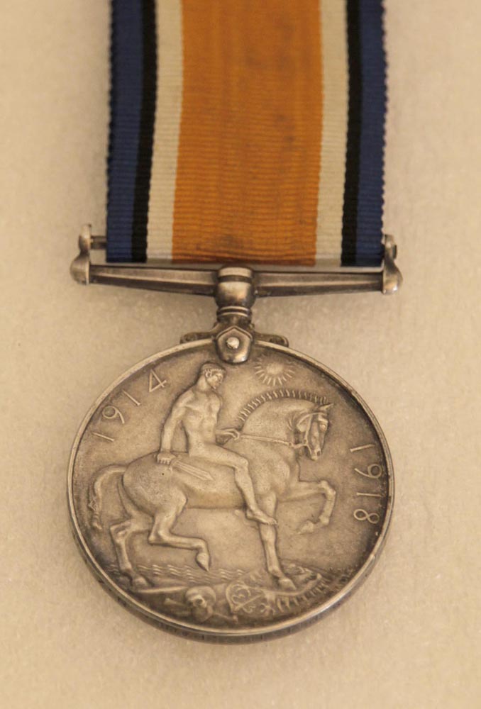 Henry Paul's British War Medal (obverse) 