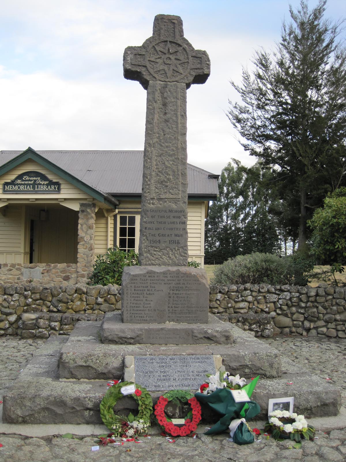 Woodbury War Memorial, pictured in 2010