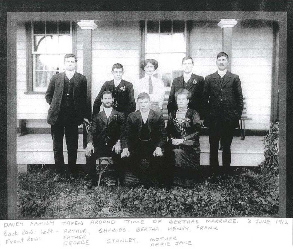 The Davey family, circa 1912