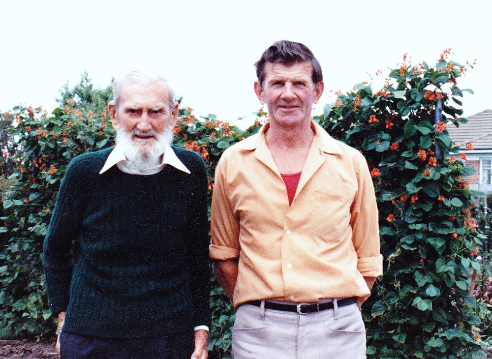 James Driscoll (left) on his 94th birthday