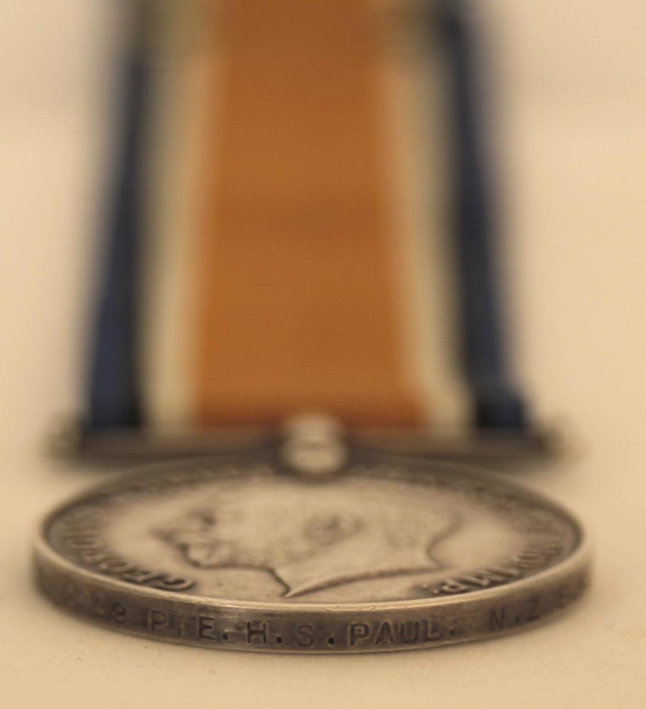 Henry Paul's British War Medal (edge stamp) 