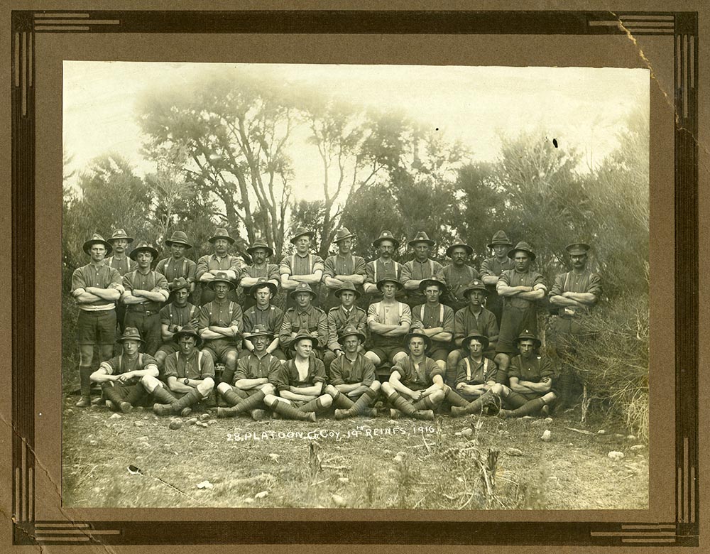 28 Platoon, G Coy, 19th Reinforcements, 1916