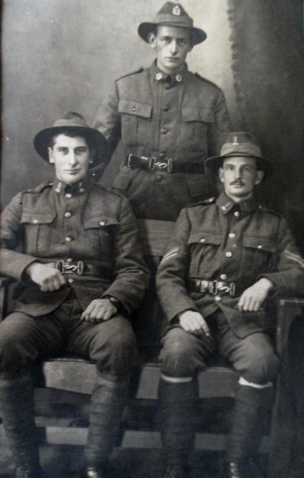 Best friends Hugh Ross (left), Thomas Bruce Smith (standing), and Tovey