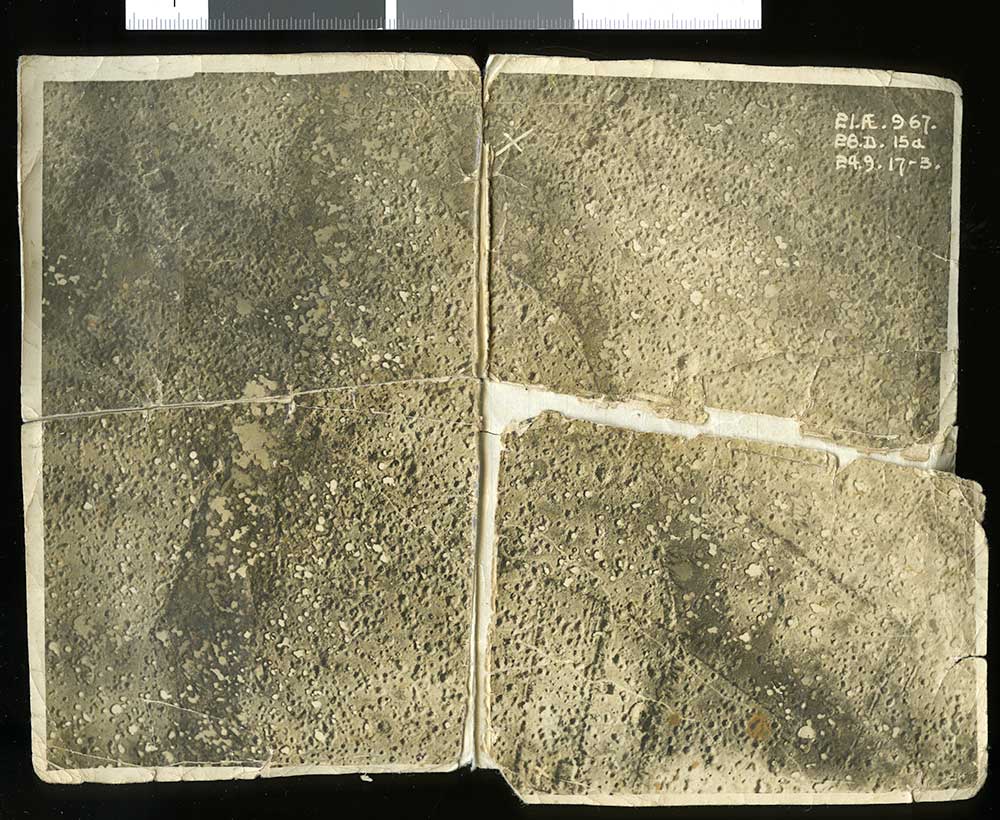 Aerial photograph of Passchendaele, circa 1917