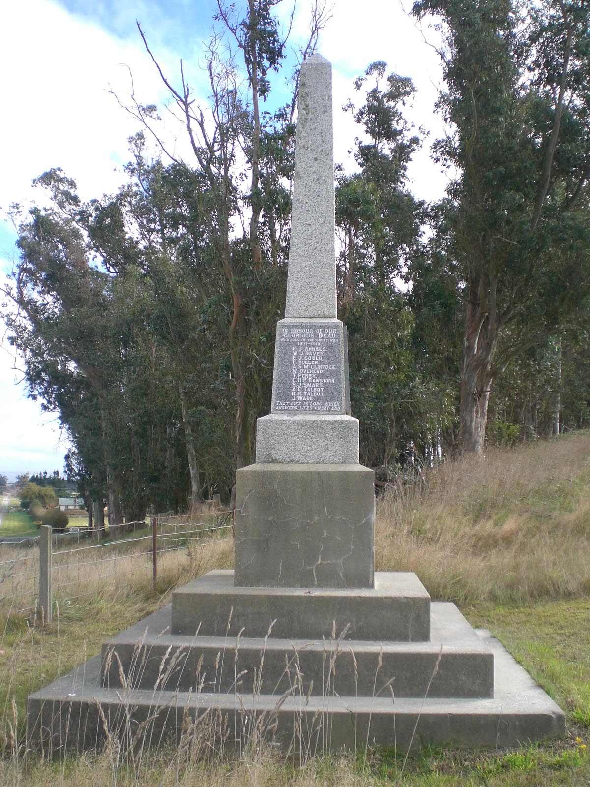Waitohi War Memorial, pictured in 2007