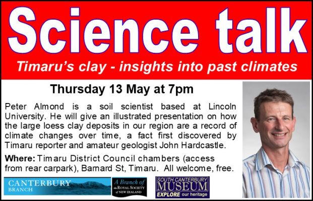 Science talk - Timaru's clay