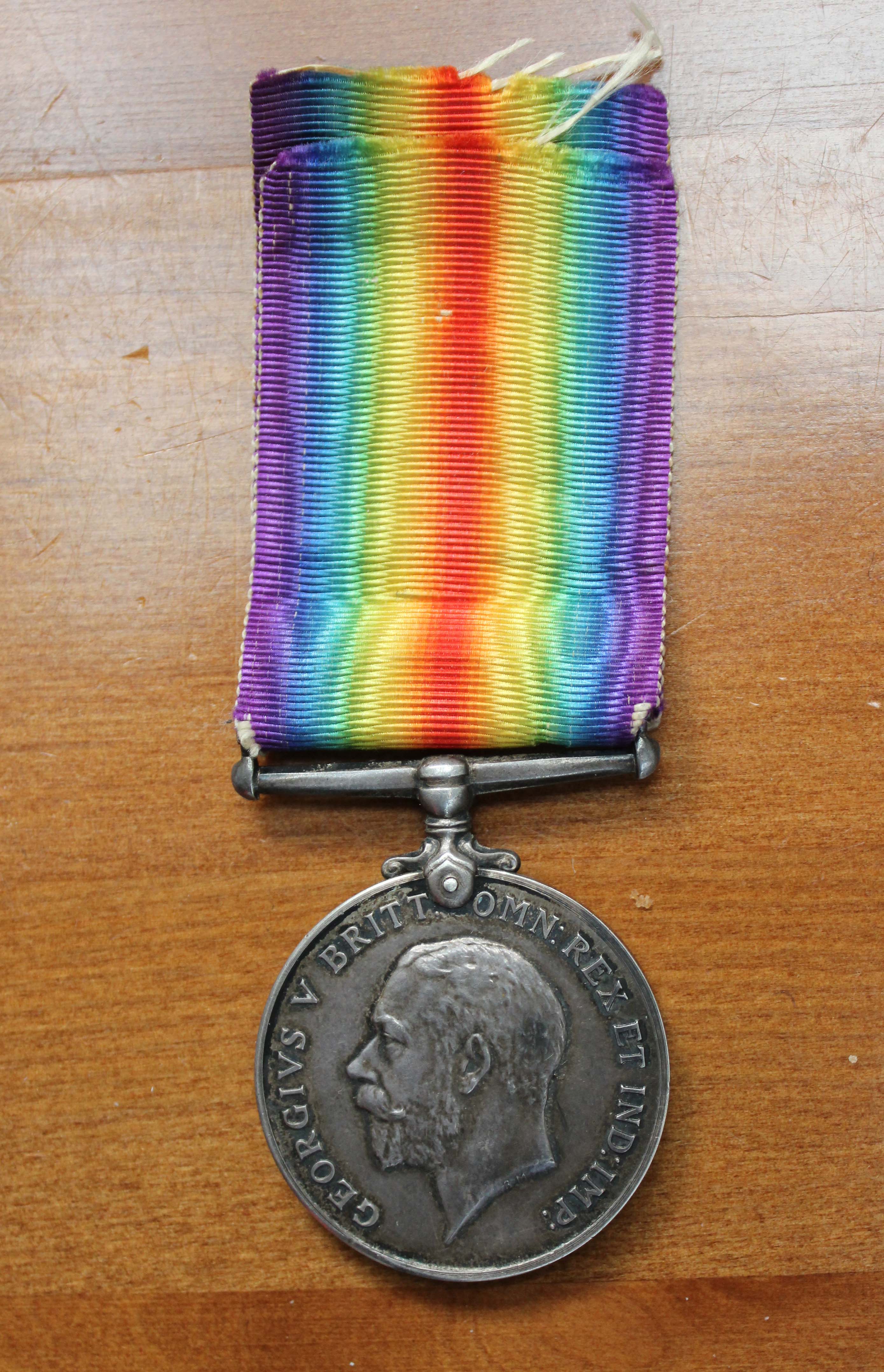 British War Medal, verso - J C Bowkett
