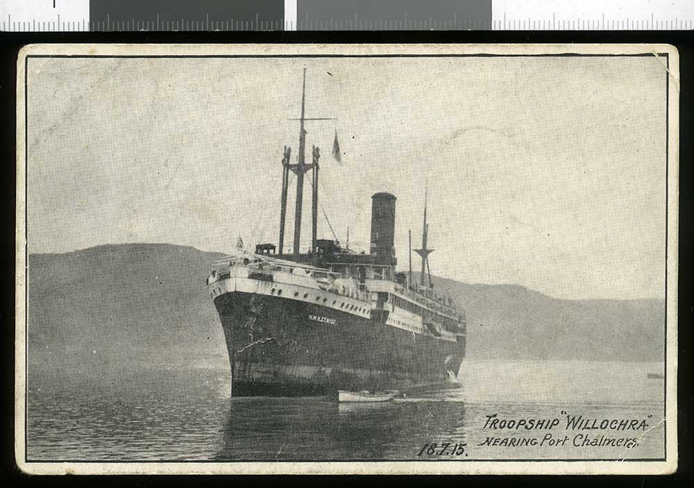 The troopship 