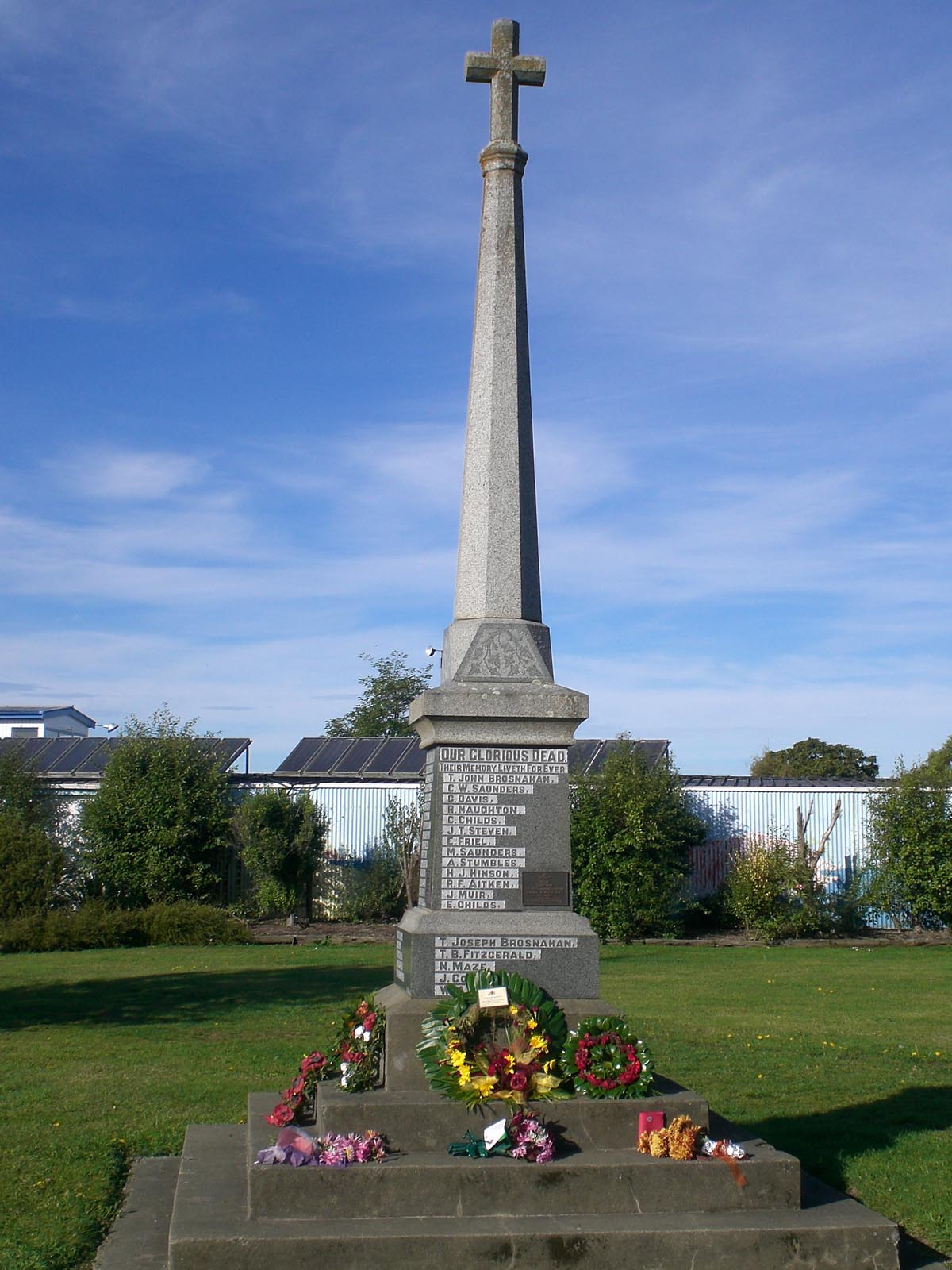 Pleasant Point War Memorial, pictured in 2007