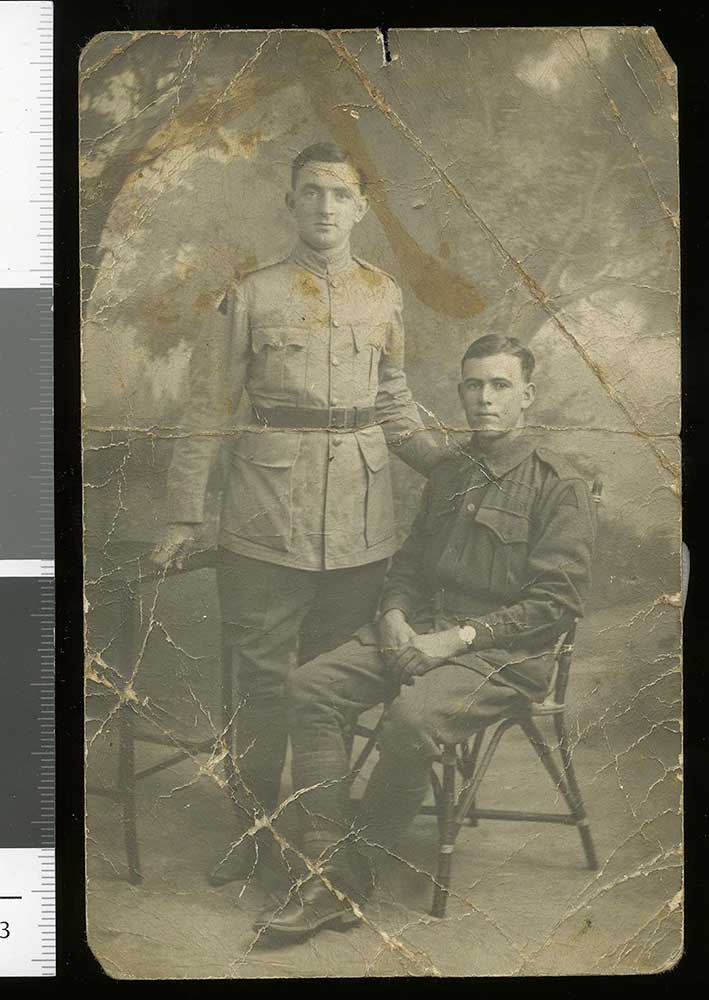 Joseph Mahoney (right), 1916