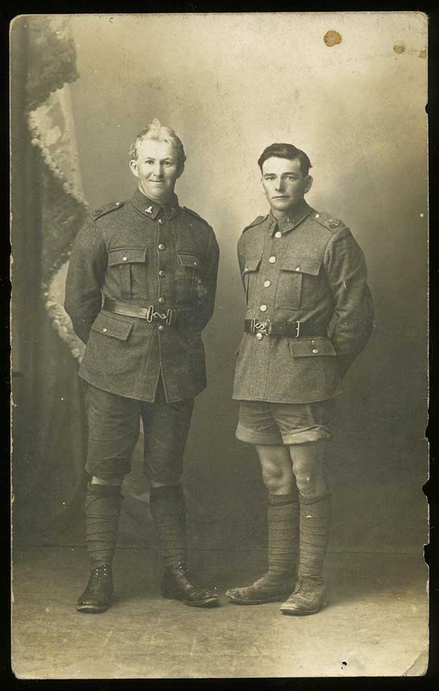 Private Herbert Marshall (right)