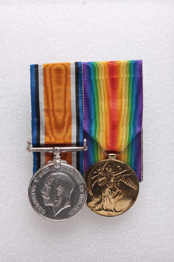 Harold G Traves service medals