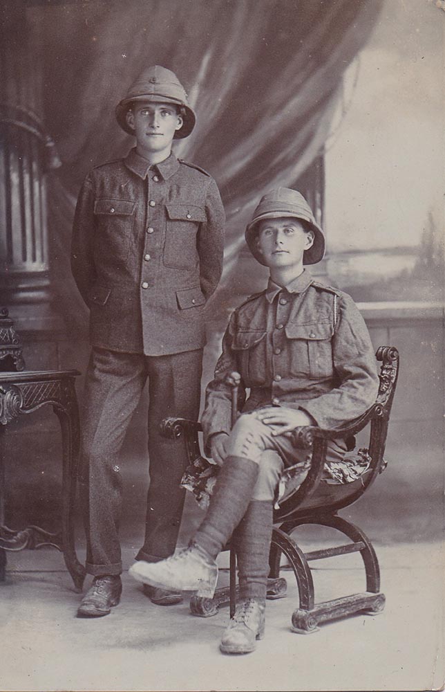 Pictorial postcard: Mckenzie Gibson and trooper J Bain