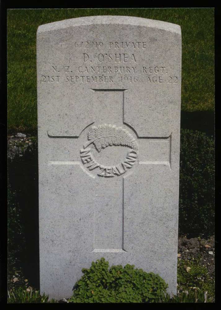 Headstone, Daniel O'Shea